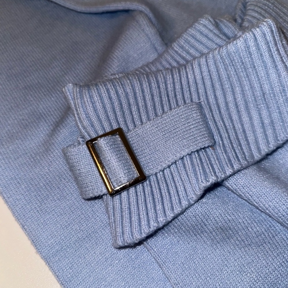 NWOT Soft Blue Belt Flare Sweatpants - Picture 2 of 5